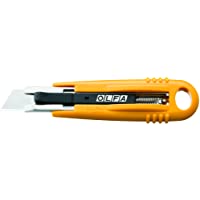 Olfa 330331 Cúter con recogida automática de la cuchilla de 17-5 mm fabricado con plástico reciclado- Negro